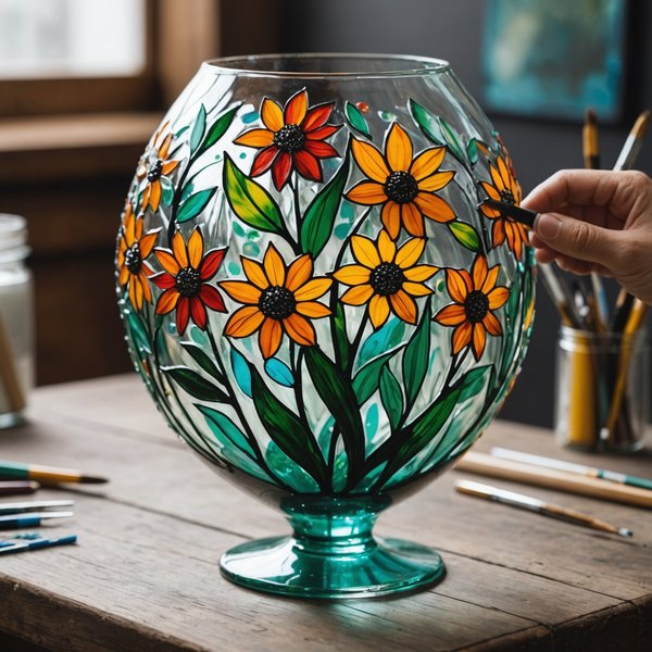 Quelles sont les techniques de base pour la peinture sur verre ?