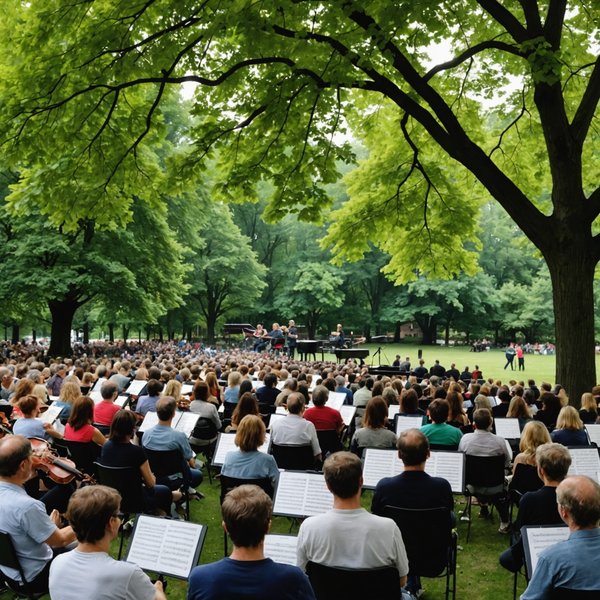Comment mettre en place une série de concerts de musique classique dans des jardins publics?